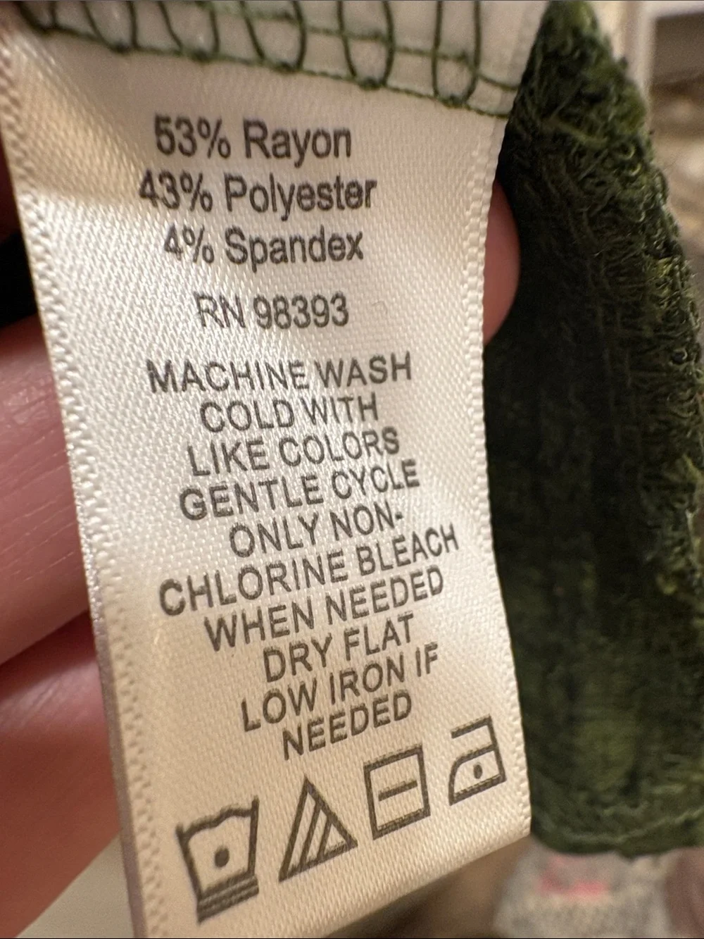 Lisa Rinna Collection Olive Green Ribbed Long Cardigan - Picture 3 of 4